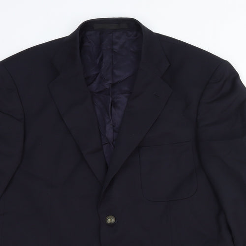 Marks and Spencer Mens Blue Wool Jacket Suit Jacket Size 40 Regular