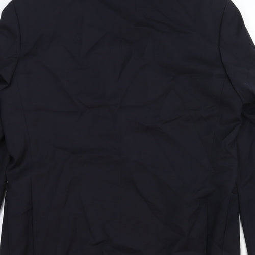 Marks and Spencer Mens Blue Wool Jacket Suit Jacket Size 40 Regular