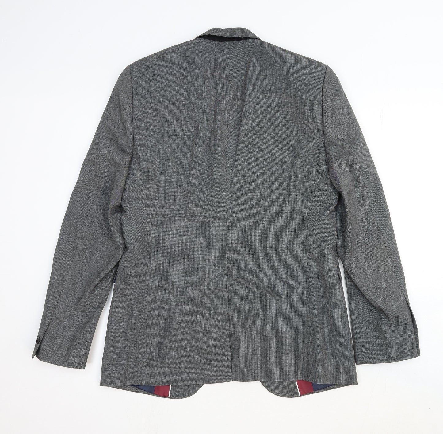 Debenhams Mens Grey Wool Jacket Suit Jacket Size 38 Regular