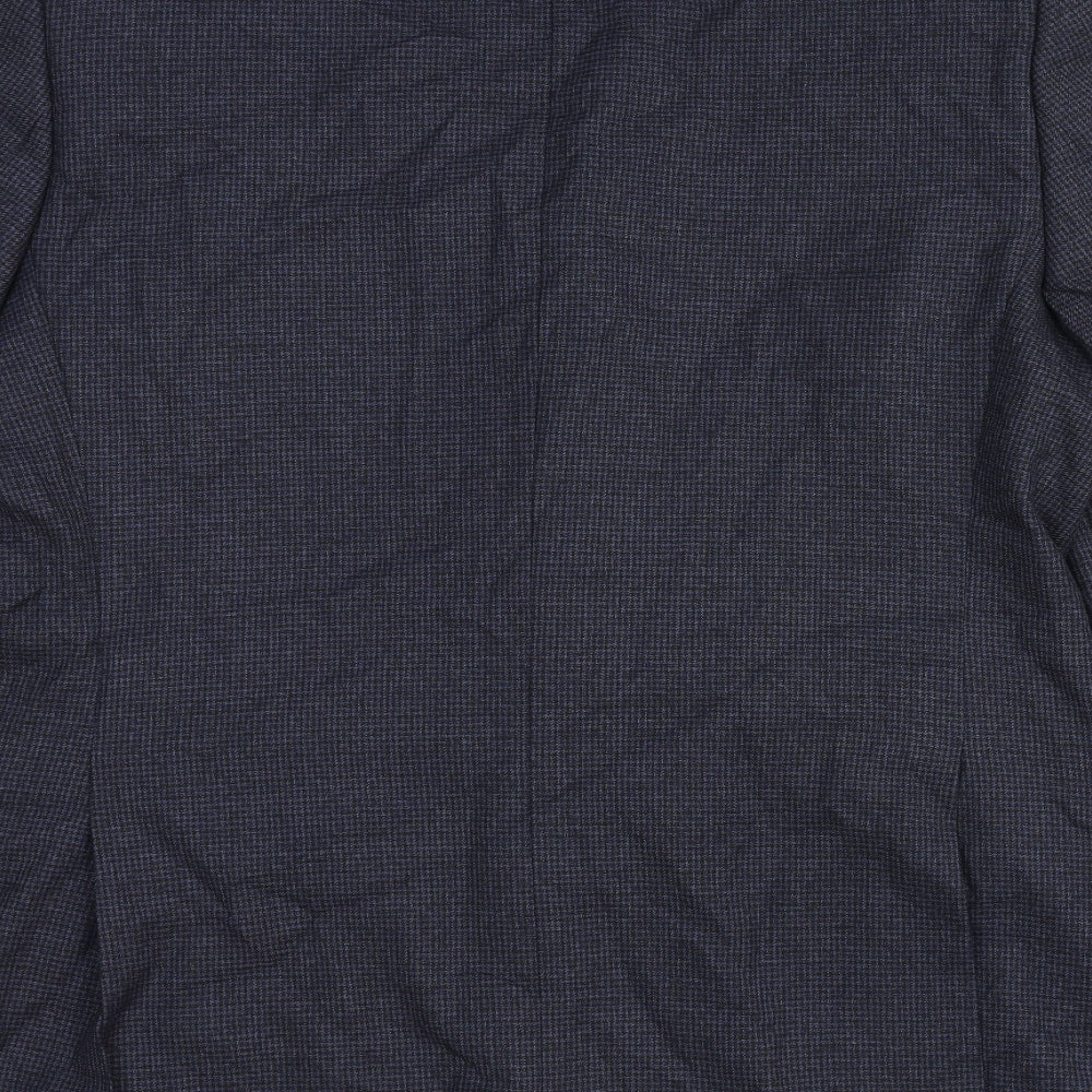 Marks and Spencer Mens Blue Wool Jacket Suit Jacket Size 42 Regular
