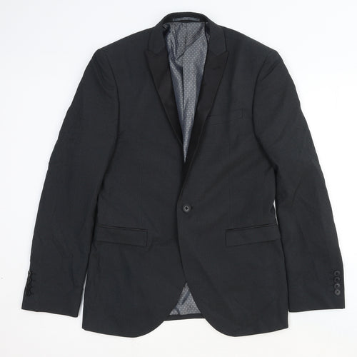 NEXT Mens Grey Wool Jacket Suit Jacket Size 38 Regular