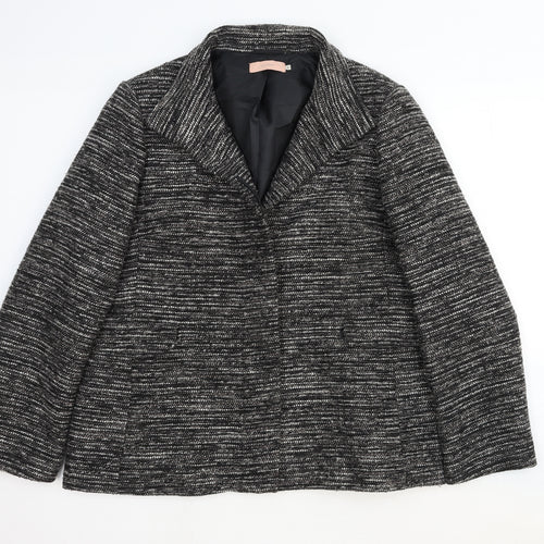 John Lewis Womens Grey Jacket Blazer Size 18 Button