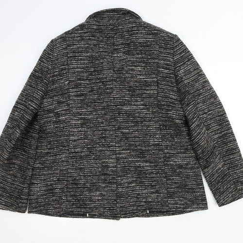John Lewis Womens Grey Jacket Blazer Size 18 Button