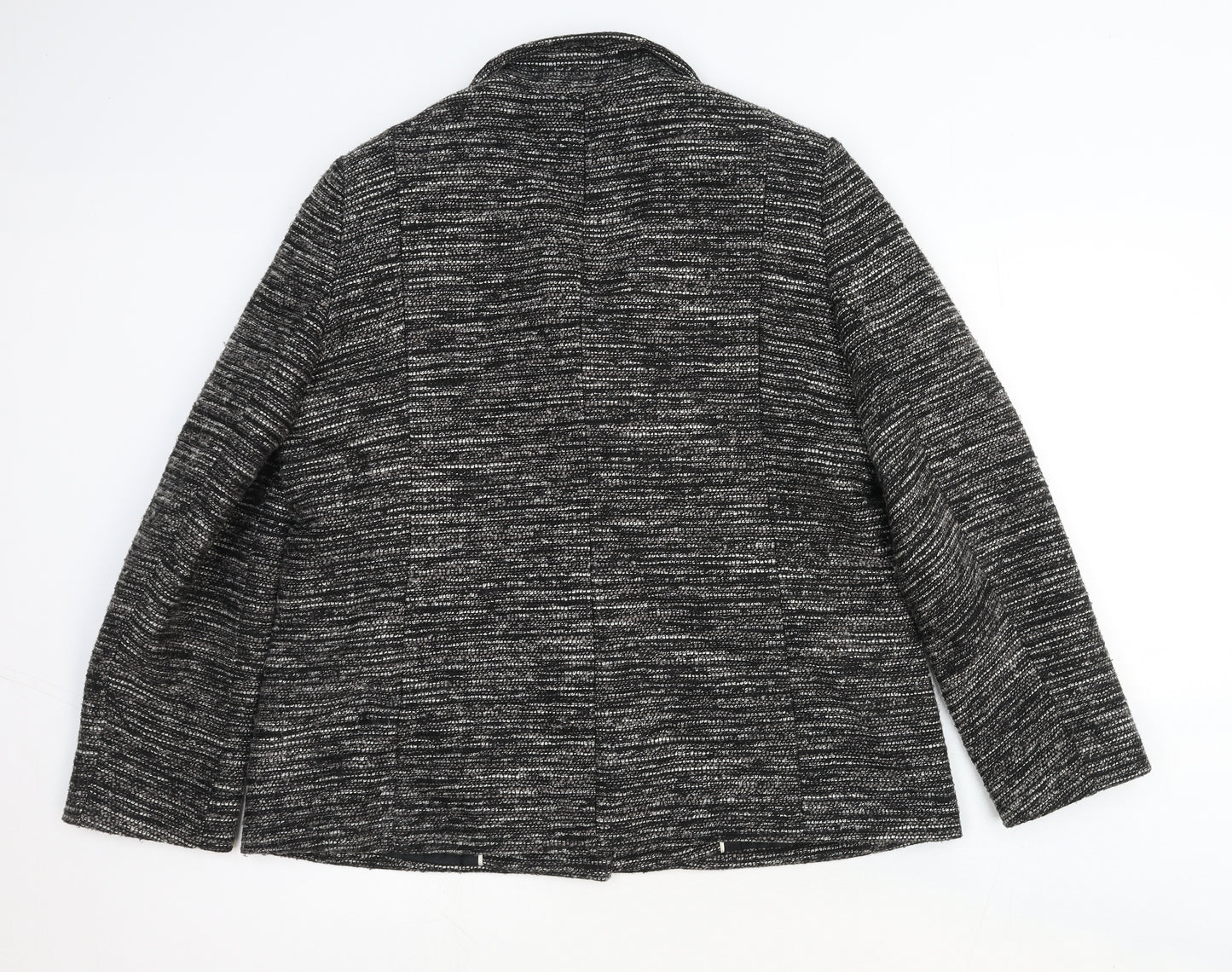 John Lewis Womens Grey Jacket Blazer Size 18 Button