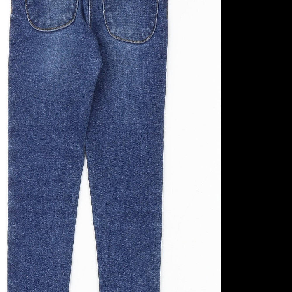 Nutmeg Girls Blue Cotton Jegging Jeans Size 3-4 Years Slim Pullover