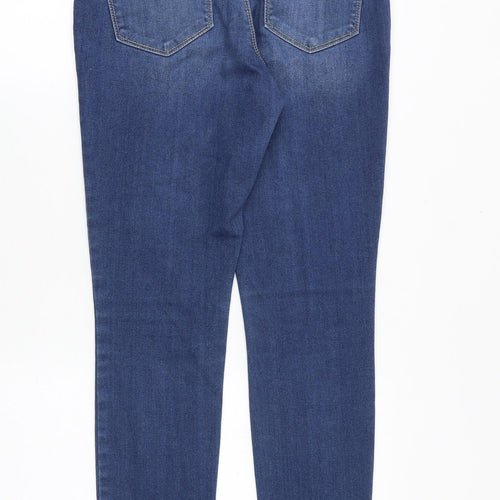 Royalty Womens Blue Cotton Skinny Jeans Size 28 in Regular Zip