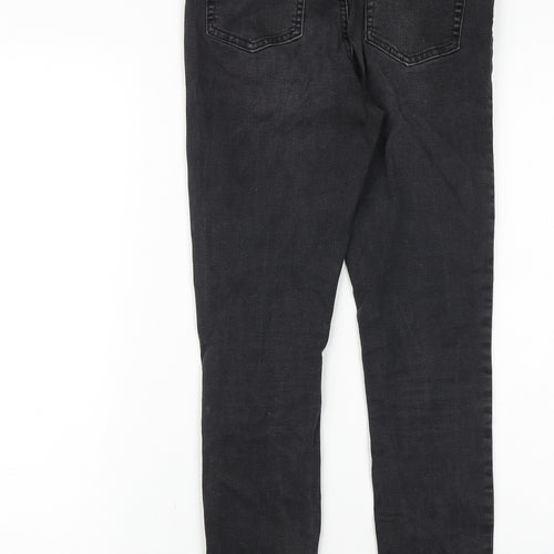 Denim & Co. Womens Black Cotton Skinny Jeans Size 10 Slim Zip