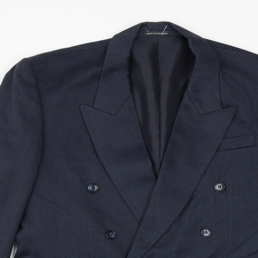Lassics Mens Blue Polyester Jacket Suit Jacket Size 40 Regular