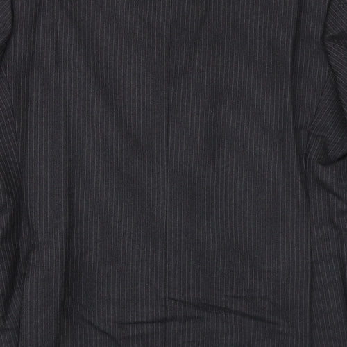 The Burton Collection Mens Grey Striped Wool Jacket Suit Jacket Size 46 Regular