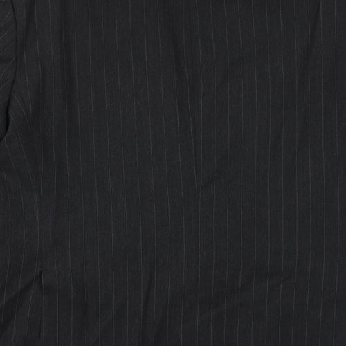 SCOTT Mens Grey Striped Wool Jacket Suit Jacket Size 42 Regular