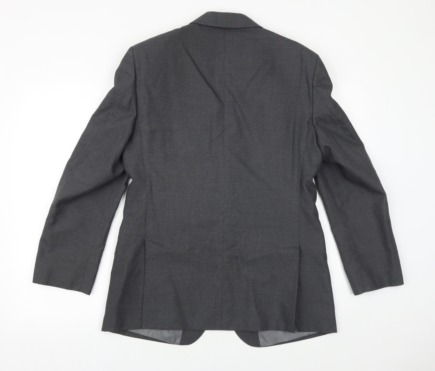 Marks and Spencer Mens Grey Polyester Jacket Suit Jacket Size 38 Regular