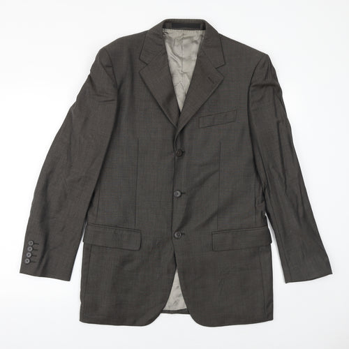 Marks and Spencer Mens Grey Wool Jacket Suit Jacket Size 38 Regular