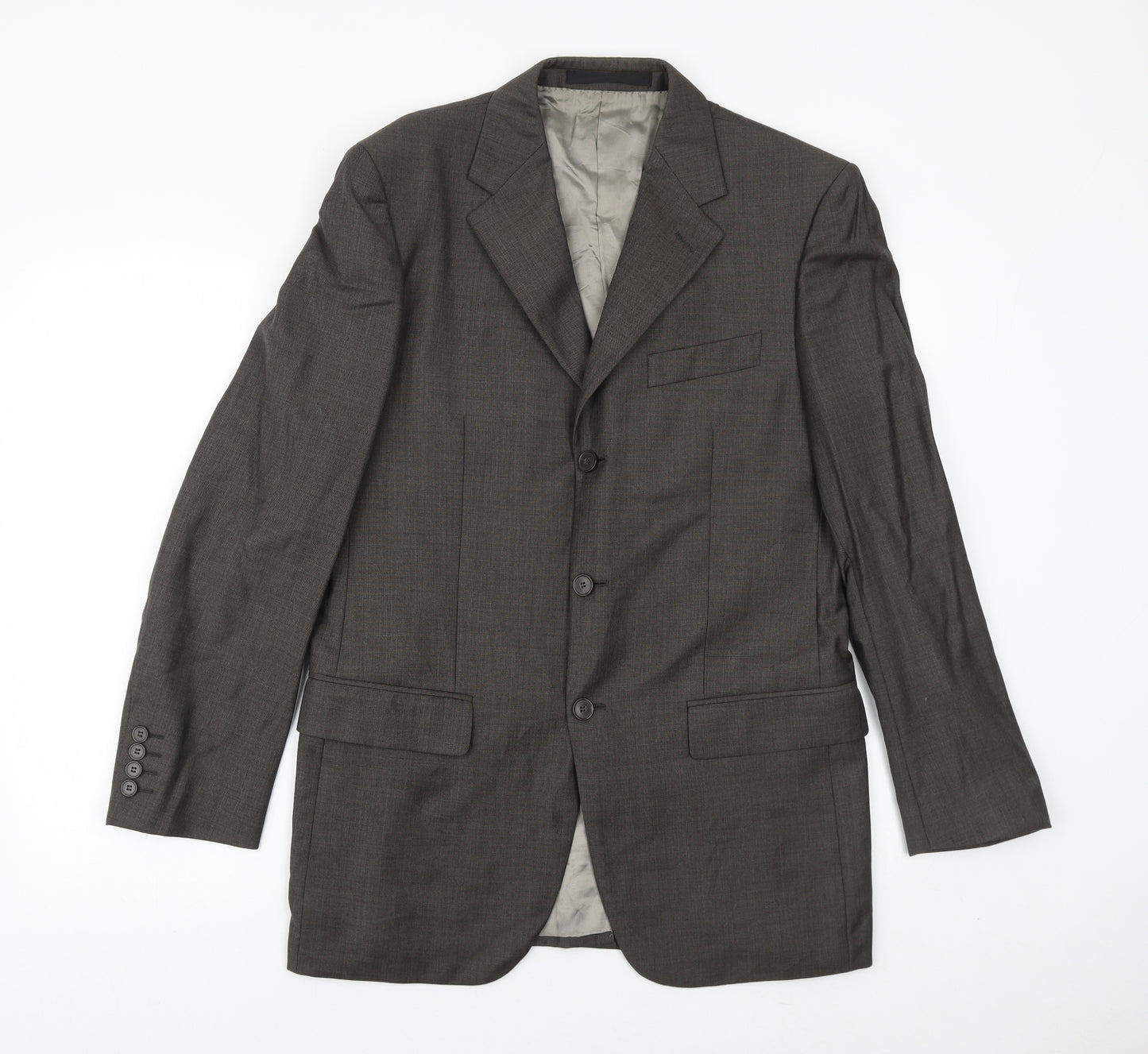 Marks and Spencer Mens Grey Wool Jacket Suit Jacket Size 38 Regular