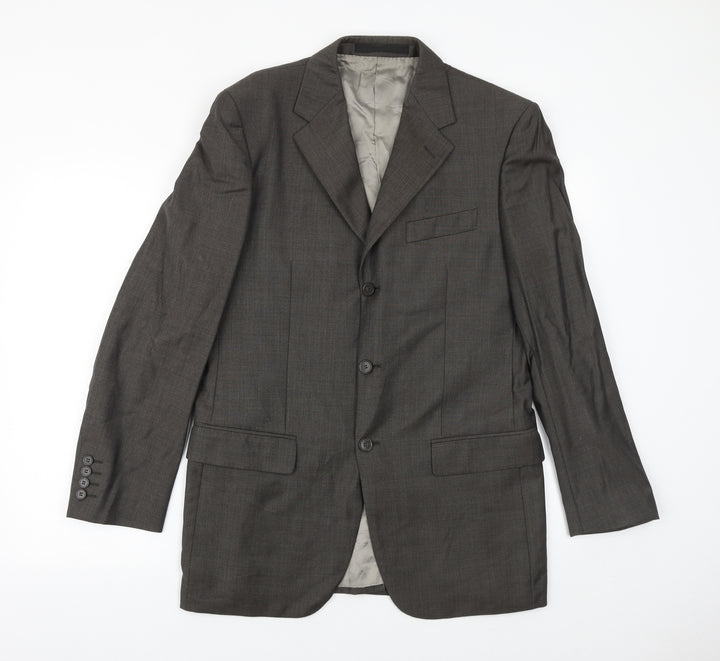 Marks and Spencer Mens Grey Wool Jacket Suit Jacket Size 38 Regular