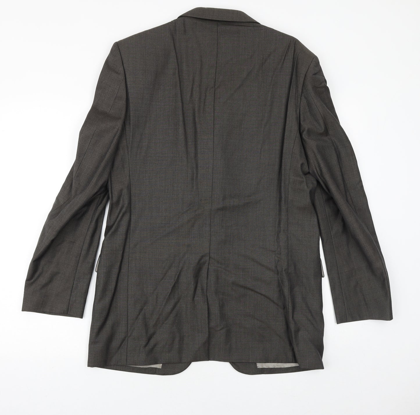 Marks and Spencer Mens Grey Wool Jacket Suit Jacket Size 38 Regular