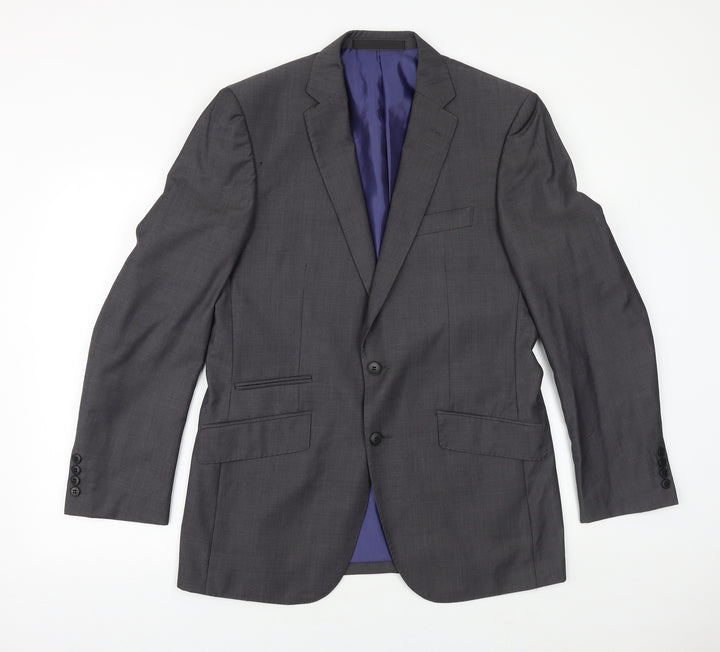 Marks and Spencer Mens Grey Wool Jacket Suit Jacket Size 40 Regular