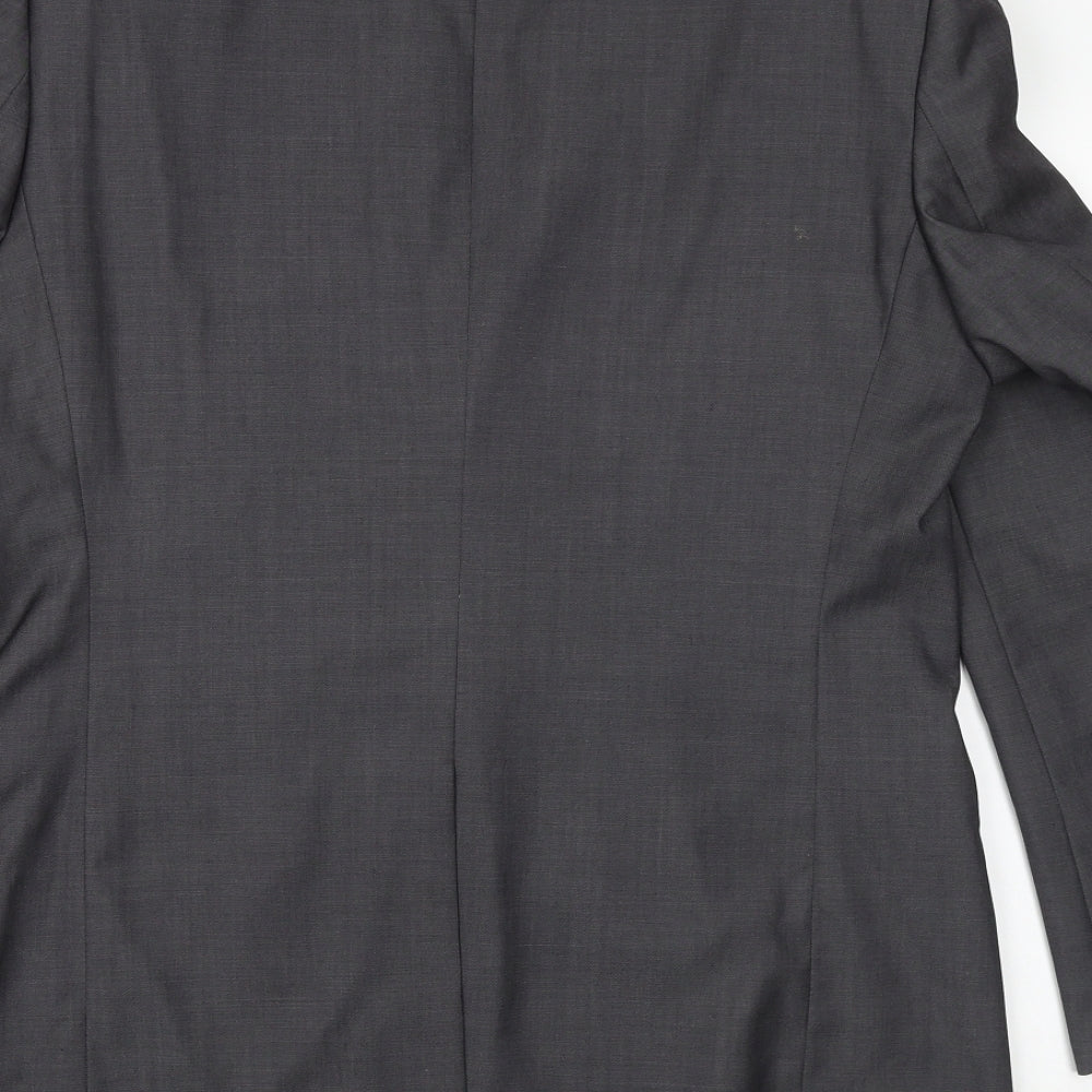Marks and Spencer Mens Grey Wool Jacket Suit Jacket Size 40 Regular