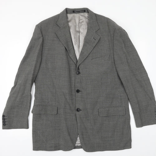 Marks and Spencer Mens Grey Wool Jacket Suit Jacket Size 44 Regular
