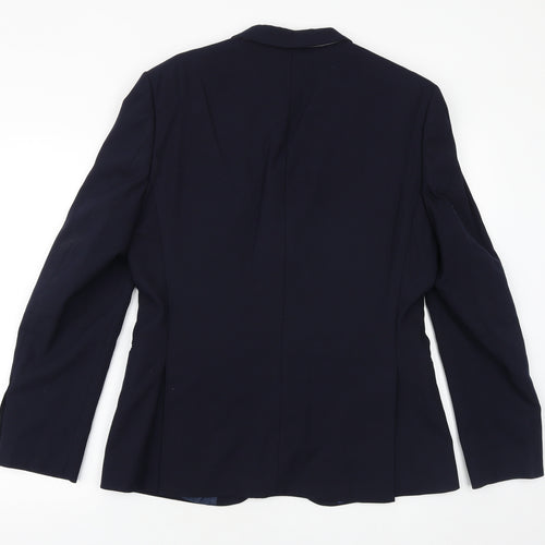 Marks and Spencer Mens Blue Wool Jacket Suit Jacket Size 40 Regular