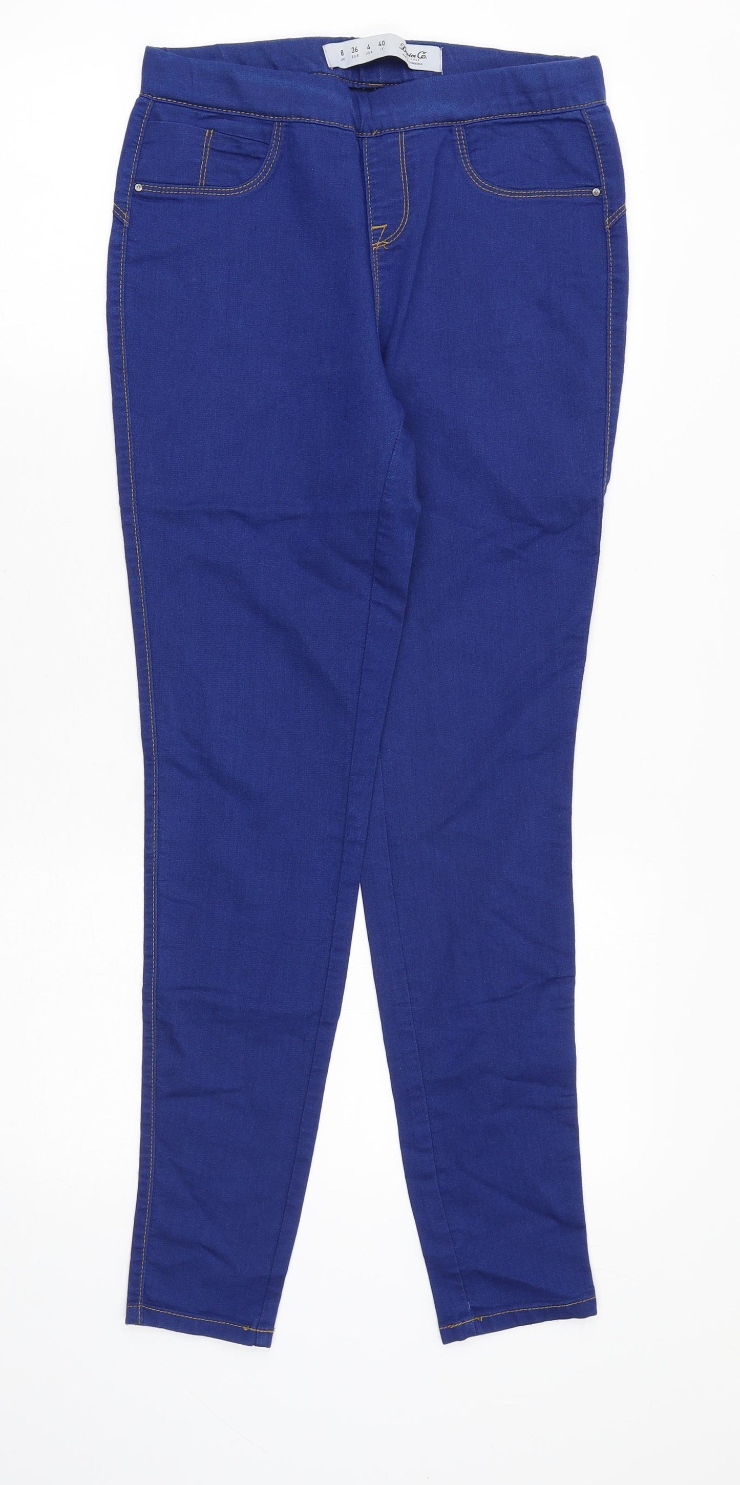Denim & Co. Womens Blue Cotton Jegging Jeans Size 8 Slim