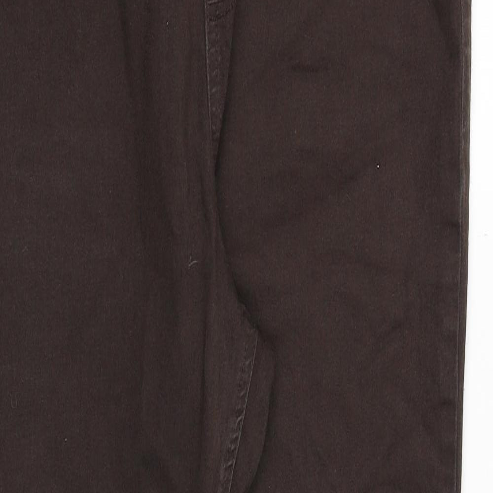 Marks and Spencer Womens Brown Cotton Jegging Jeans Size 32 in Slim