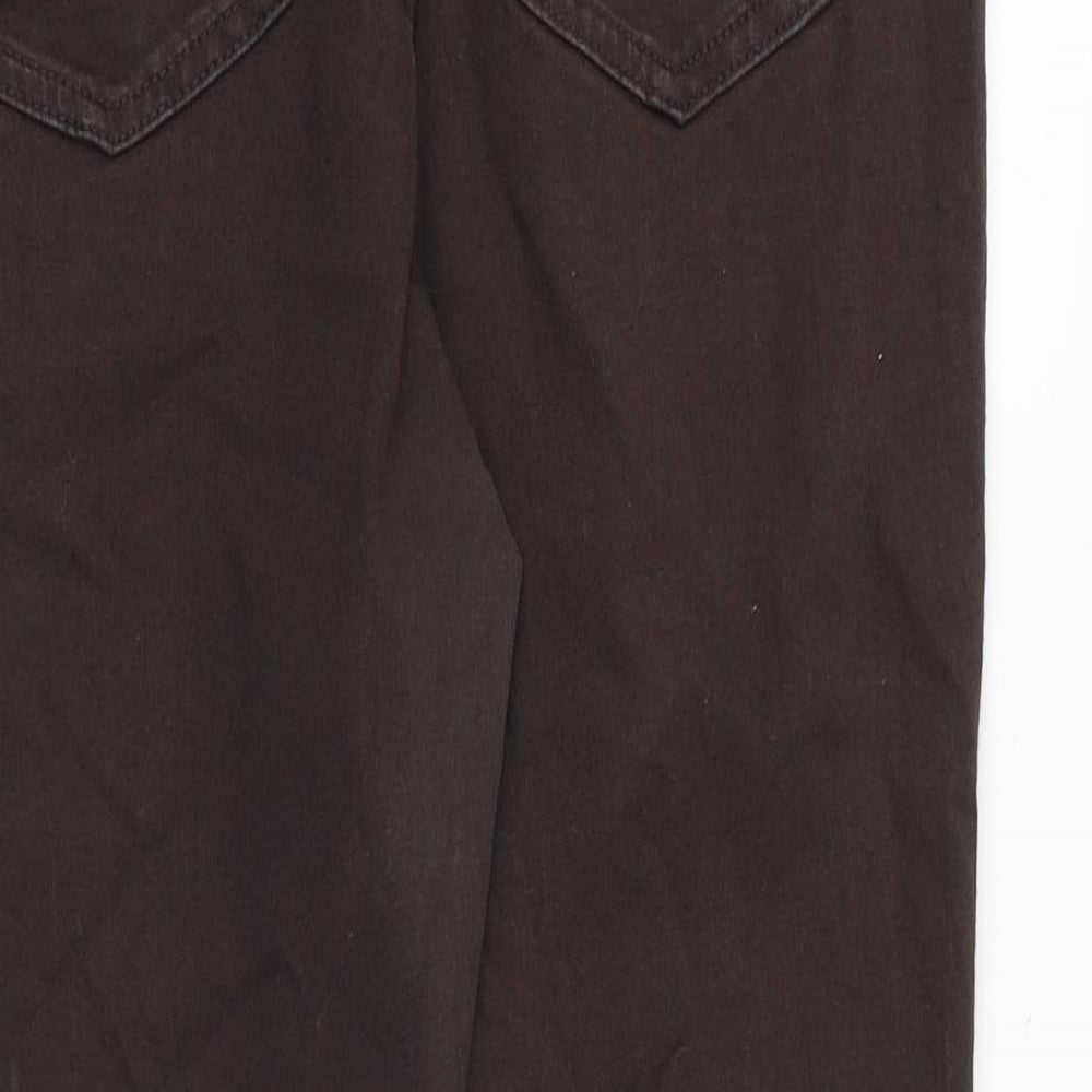 Marks and Spencer Womens Brown Cotton Jegging Jeans Size 32 in Slim