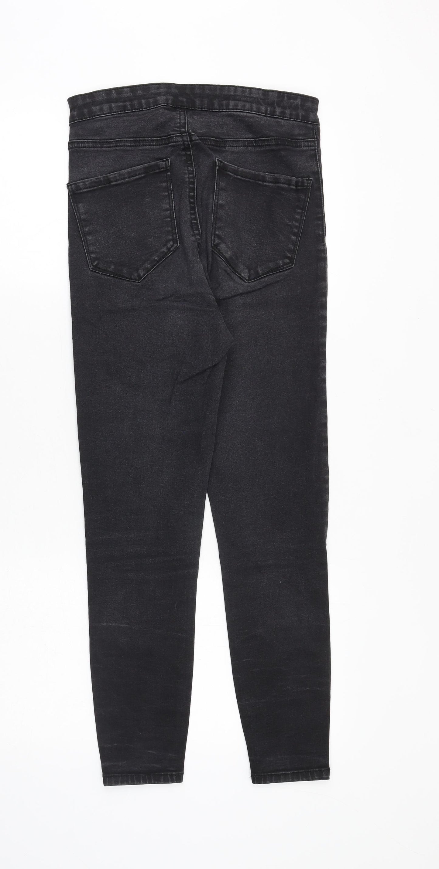 Denim & Co. Womens Black Cotton Jegging Jeans Size 10 Slim Zip