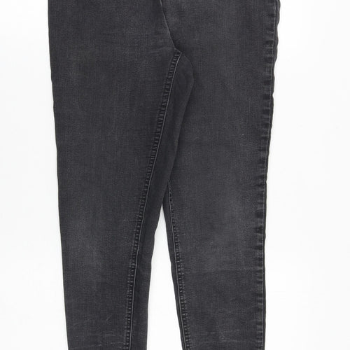 NEXT Womens Grey Cotton Jegging Jeans Size 8 Slim Zip