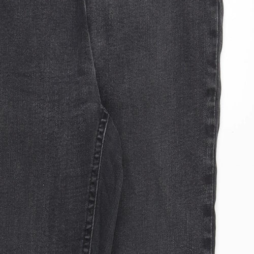 NEXT Womens Grey Cotton Jegging Jeans Size 8 Slim Zip