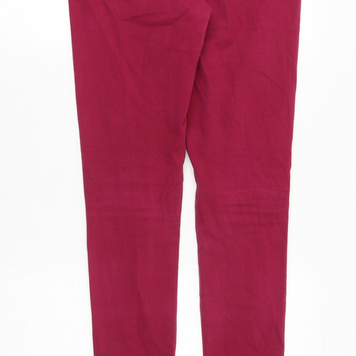 YES YES Womens Pink Cotton Skinny Jeans Size 8 Slim Zip