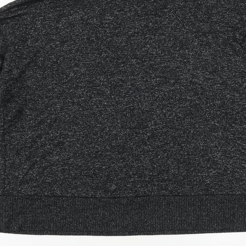 Marks and Spencer Womens Grey Mock Neck Viscose Pullover Jumper Size 6