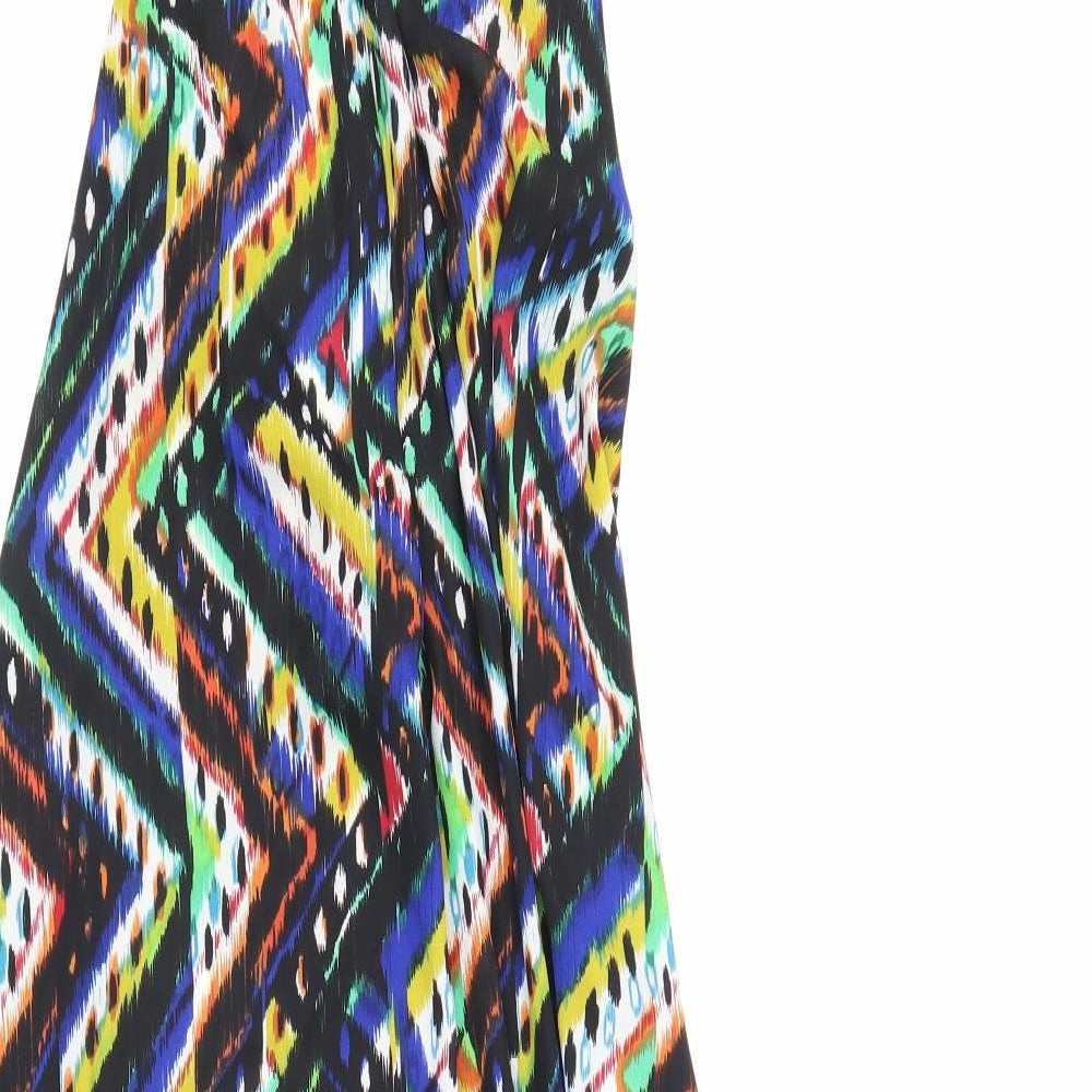 Atmosphere Womens Multicoloured Geometric Polyester Maxi Size 12 Halter Tie