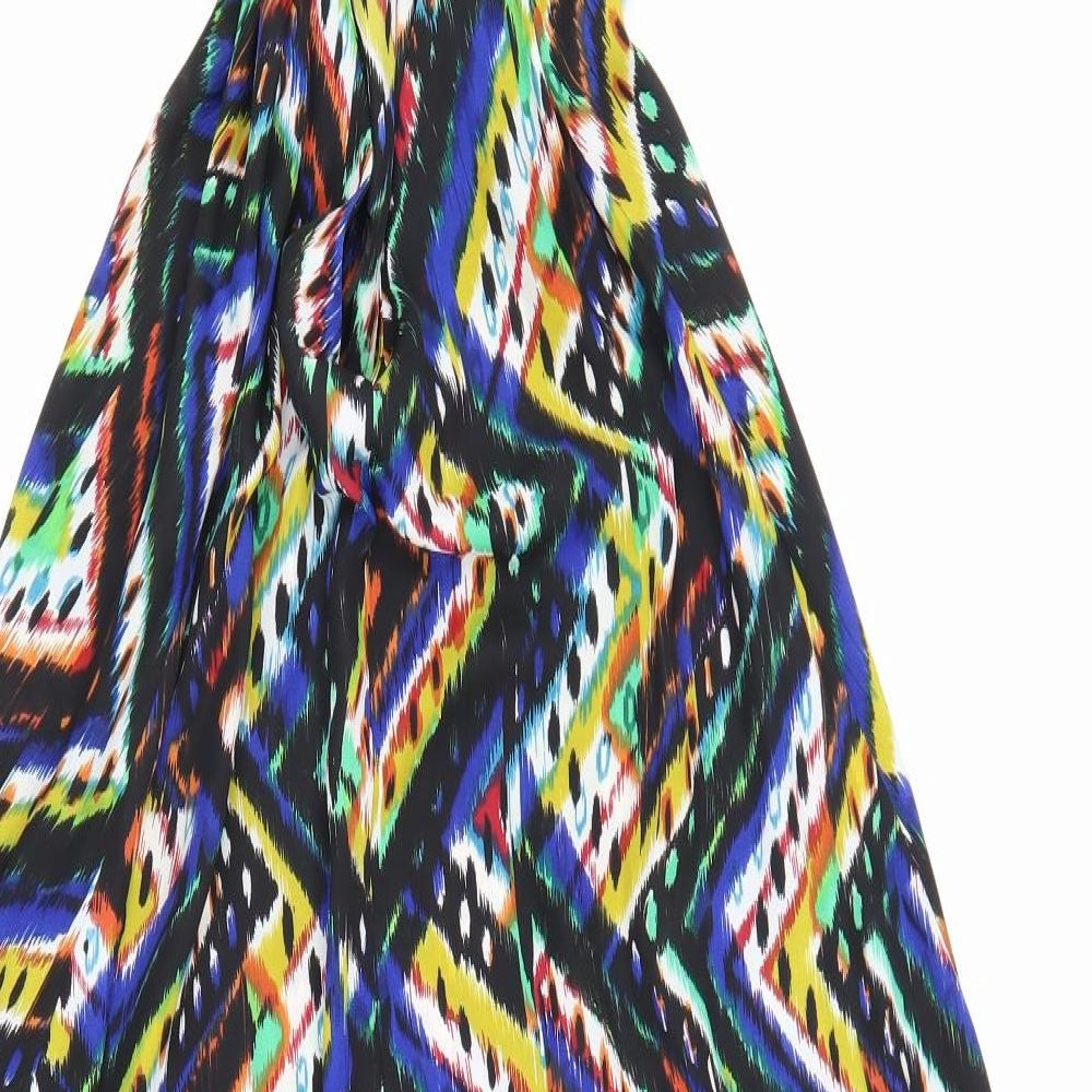 Atmosphere Womens Multicoloured Geometric Polyester Maxi Size 12 Halter Tie