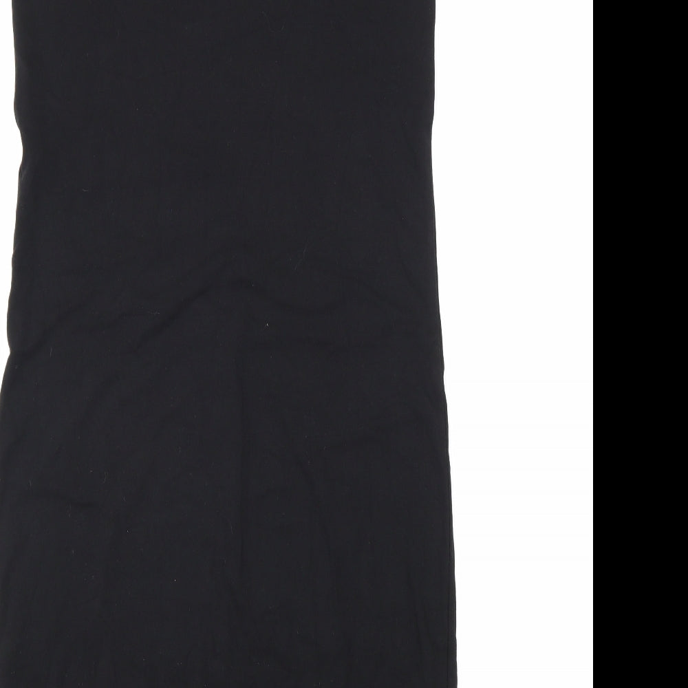 Pieces Womens Black Cotton A-Line Size L Round Neck Pullover