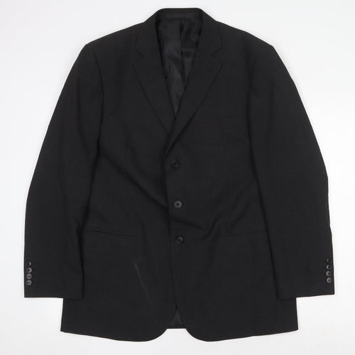 Marks and Spencer Mens Grey Polyester Jacket Suit Jacket Size 42 Regular