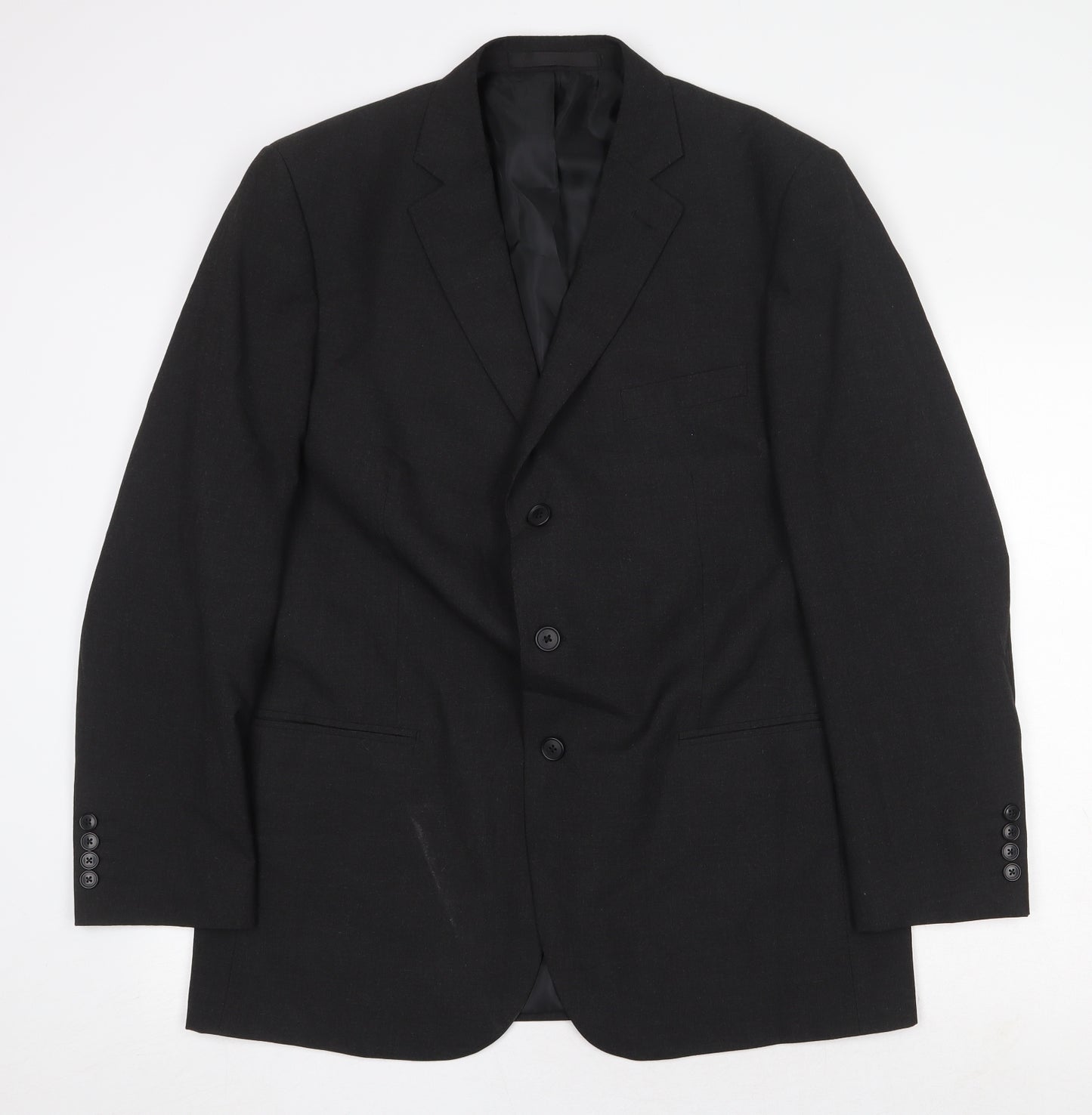Marks and Spencer Mens Grey Polyester Jacket Suit Jacket Size 42 Regular