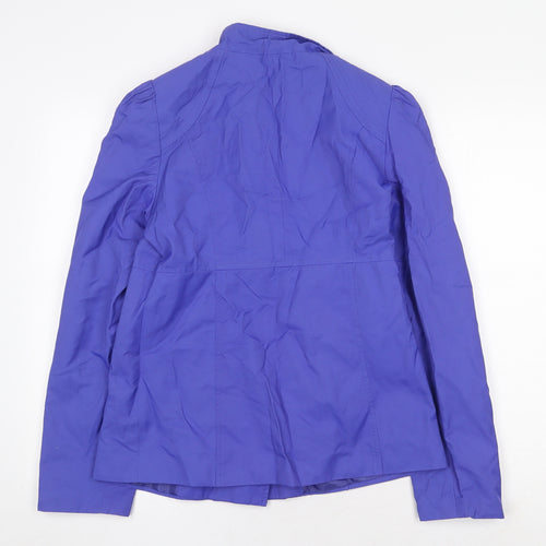 George Womens Purple Jacket Size 10 Button