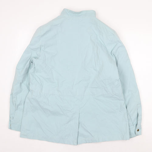 Marks and Spencer Womens Blue Jacket Size 14 Zip - Tie Front