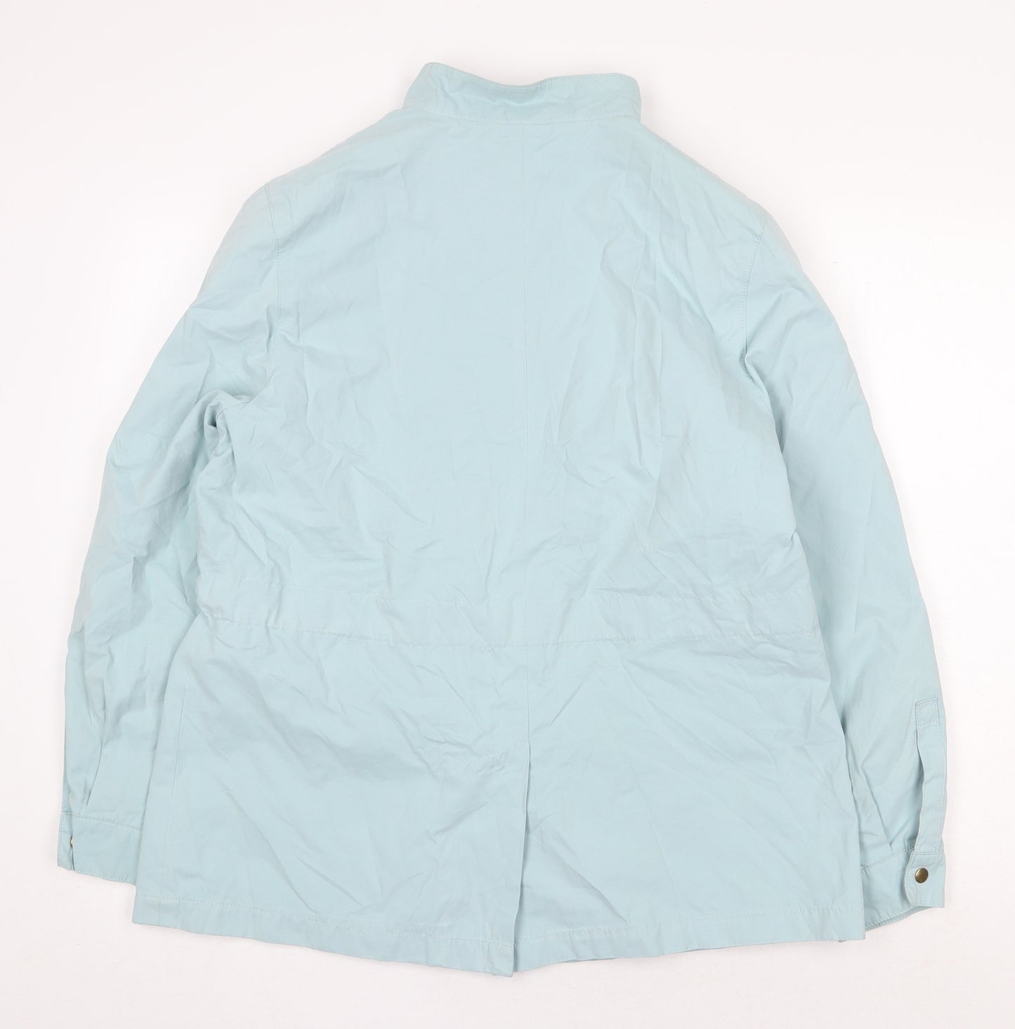 Marks and Spencer Womens Blue Jacket Size 14 Zip - Tie Front