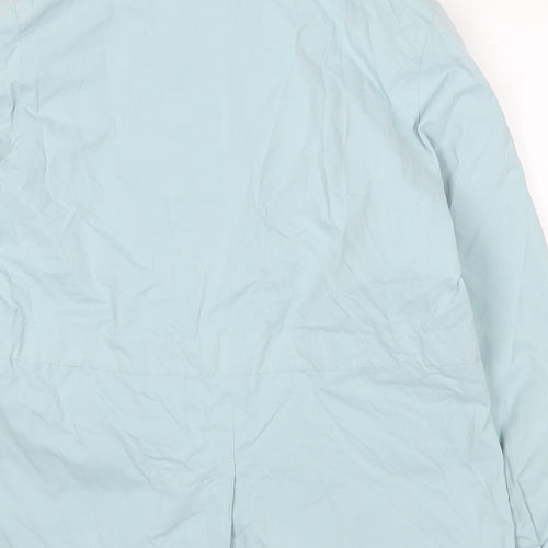 Marks and Spencer Womens Blue Jacket Size 14 Zip - Tie Front
