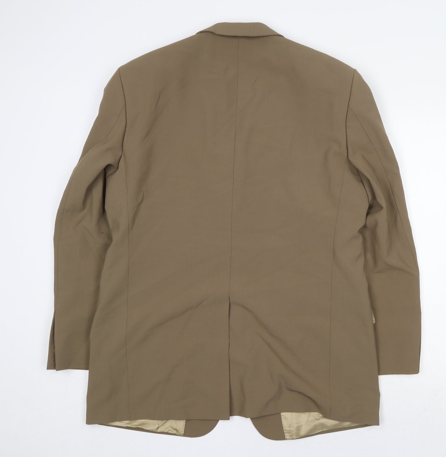 Milan Mens Beige Wool Jacket Suit Jacket Size 42 Regular
