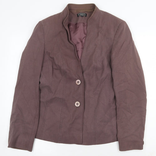 Debenhams Womens Purple Jacket Size 14 Button