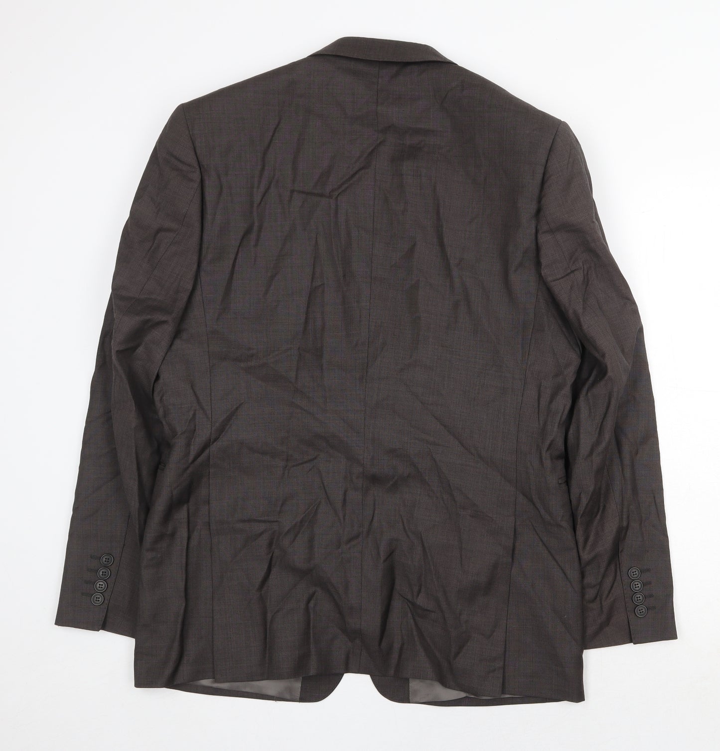 Blazer Mens Brown Wool Jacket Suit Jacket Size 40 Regular