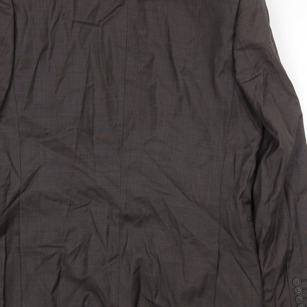 Blazer Mens Brown Wool Jacket Suit Jacket Size 40 Regular