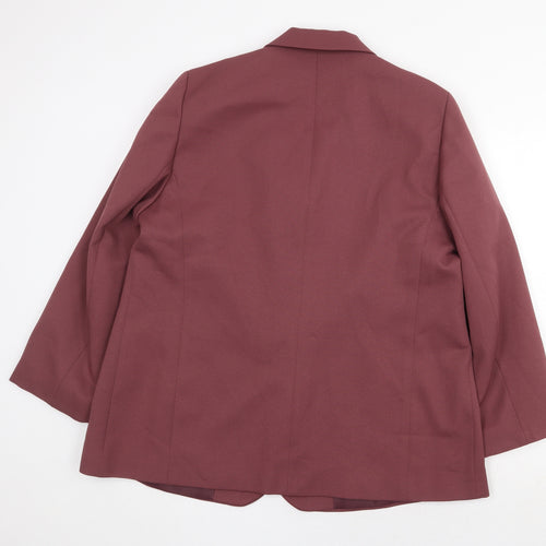 Slimma Womens Red Jacket Size 20 Button