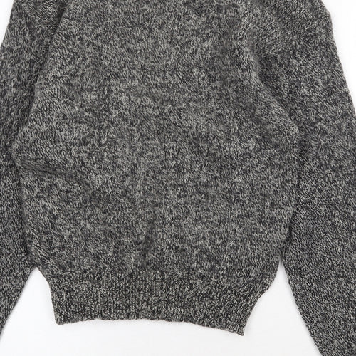NEXT Womens Grey Round Neck Wool Pullover Jumper Size M