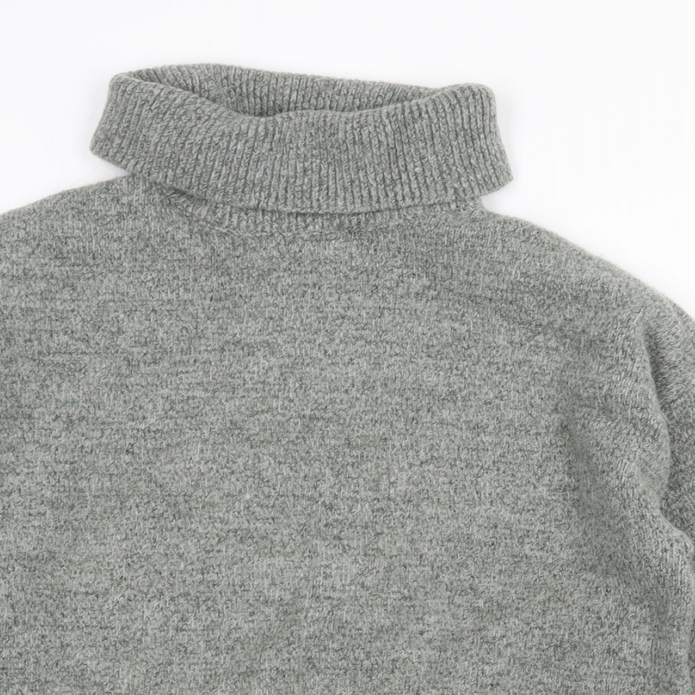 Primark Womens Green Roll Neck Acrylic Pullover Jumper Size L
