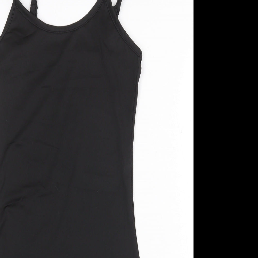 Preworn Womens Black Polyester Unitard One-Piece Size XS Pullover