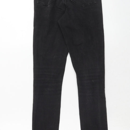 Denim & Co. Womens Black Cotton Skinny Jeans Size 6 Regular Zip