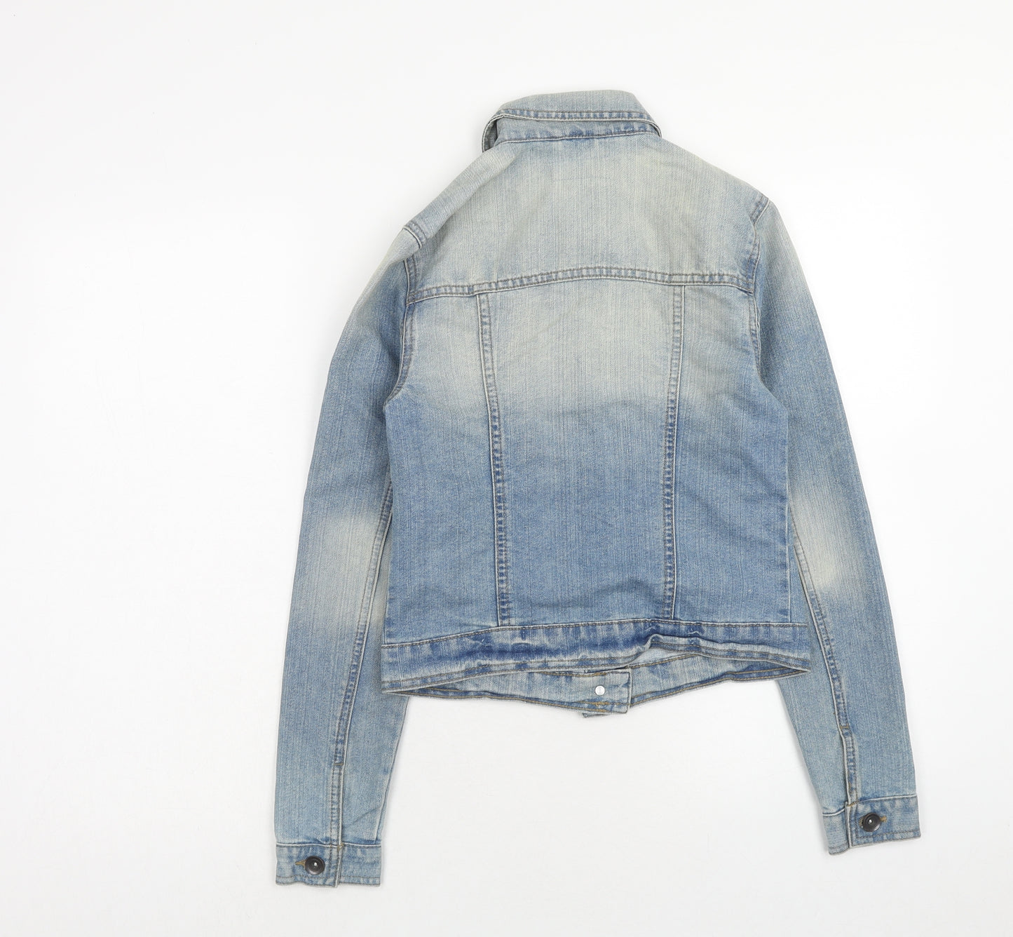 New Look Womens Blue Jacket Size 8 Button